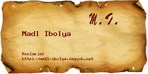 Madl Ibolya névjegykártya